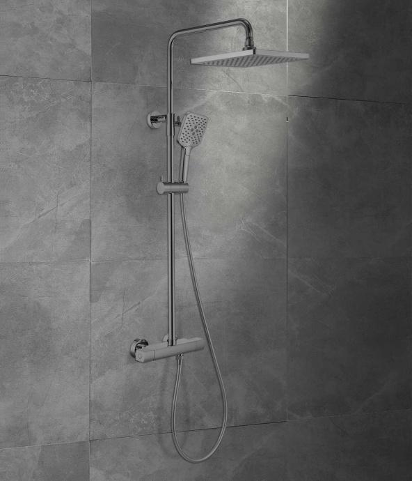 Душевая стойка Vincea Next термостатическая сталь VSFS-1N0TGM - 1