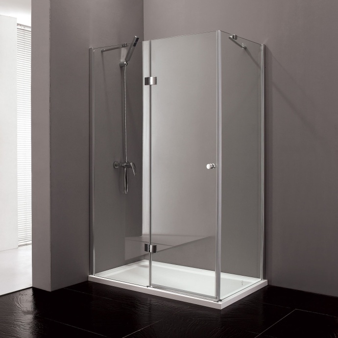 Душевой уголок Cezares Verona 120х100 хром стекло рифленое VERONA-W-AH-1-120/100-P-Cr-L - 0