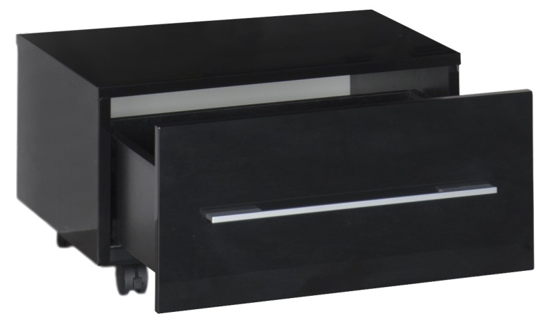 Тумба Aquanet Нота 58 подкатная, черная 00170731 - 1