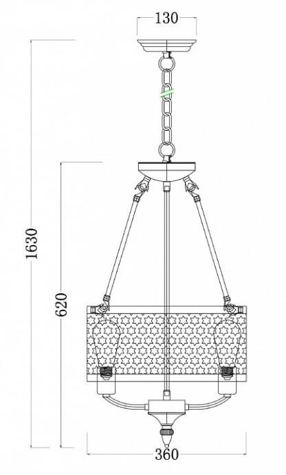 Подвесная люстра Freya Conte FR4166-PL-03C-BL - 4