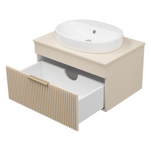 Тумба под раковину Brevita Enfida 70х40 бежевый  ENF-06070-0341Я - 2