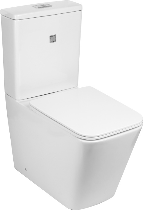 Унитаз-компакт Weltwasser WW SK Gelbach 001 ST GL-WT безободковый с микролифтом белый  10000006090 - 1