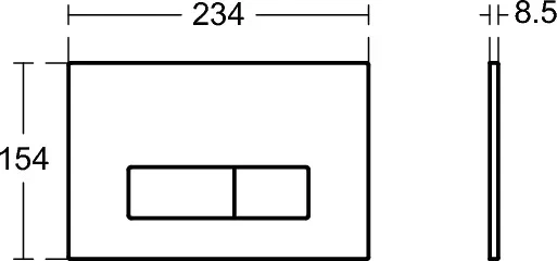 Кнопка смыва Ideal Standard Oleas белый, матовый  R0119AC - 3