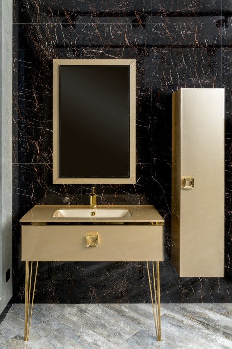 Шкаф - пенал Armadi Art Lucido 35 подвесной золото 772-Light Gold - 1