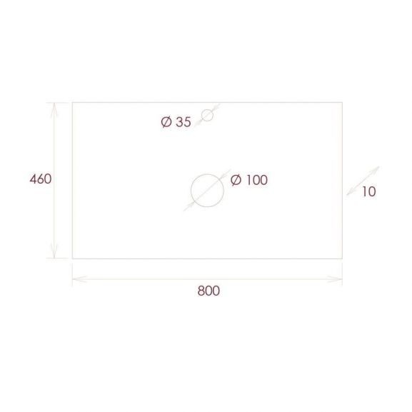 Столешница Onika Алеста 80 камень светлый  680001 - 4