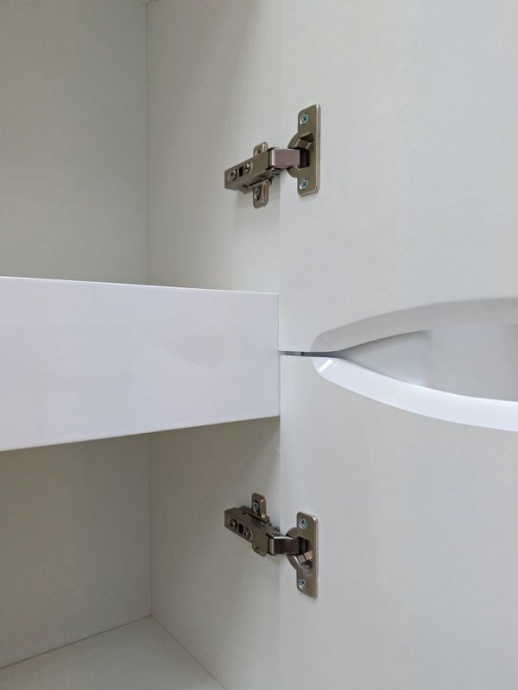 Шкаф-пенал Misty Элвис 35 R белый П-Элв-01035-011П - 3