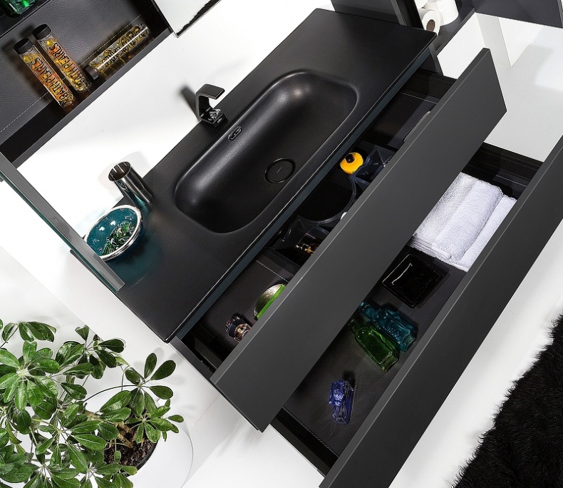 Тумба под раковину Armadi Art Vallessi 80 черный матовый 837-080-A mat - 3