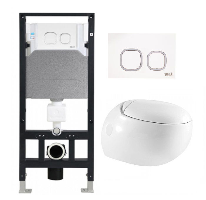 Комплект Weltwasser AMBERG 506 + JECKENBACH 004 GL-WT + AMBERG RD-WT  10000006802 - 0