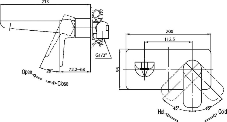 Смеситель Cezares Grace C BLS2 01 W0 С ВНУТРЕННЕЙ ЧАСТЬЮ GRACE-C-BLS2-01-W0 - 1