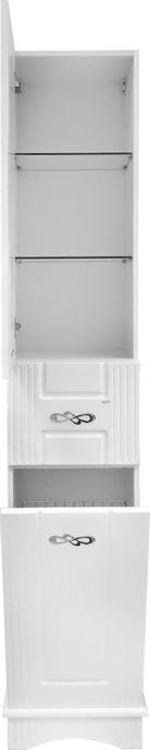 Шкаф-пенал Misty Эльбрус 40 L с бельевой корзиной П-Эль05040-011Л - 2