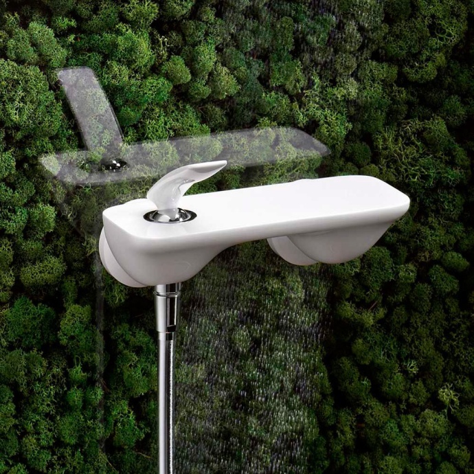 Смеситель для душа Kludi Balance белый, хром  527109175 - 3