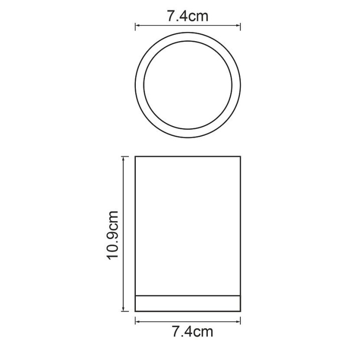 Стакан для зубных щеток WasserKRAFT Vils черный матовый K-6128 - 2
