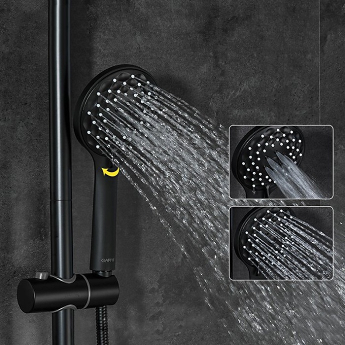 Душевая стойка с термостатом Gappo G2490-6 - 7
