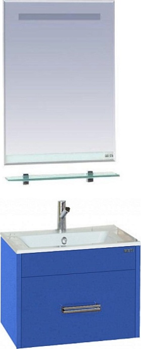 Тумба под раковину Misty Онтарио 50 синяя глянцевая Л-Онт01050-11П1Я - 1