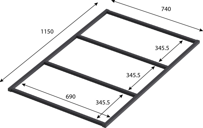 Ножки для душевого поддона Good Door Essentia 120x80 КП00017 - 1