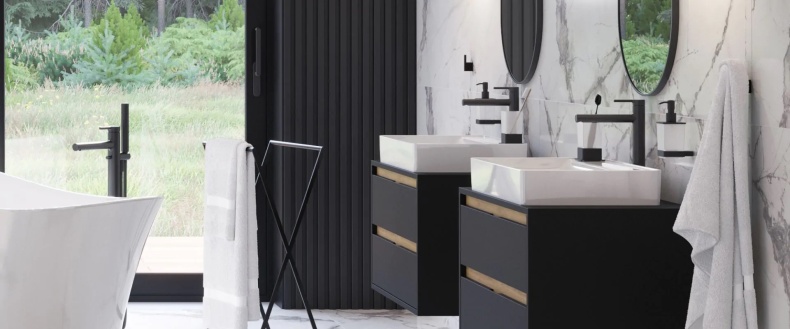 Смеситель для раковины Excellent Pi черный матовый AREX.1202BL - 1