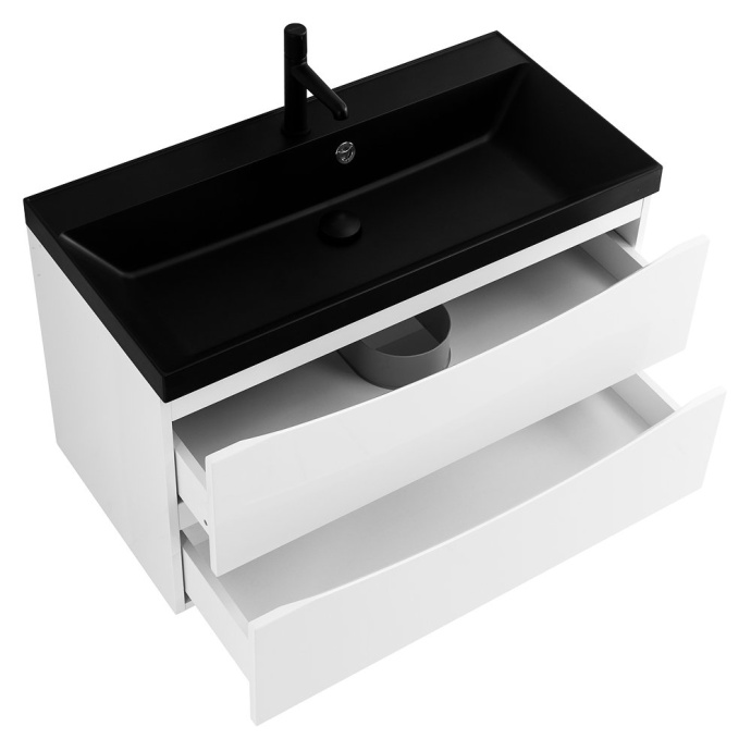 Тумба с раковиной BelBagno Marino 80 белый  - 4