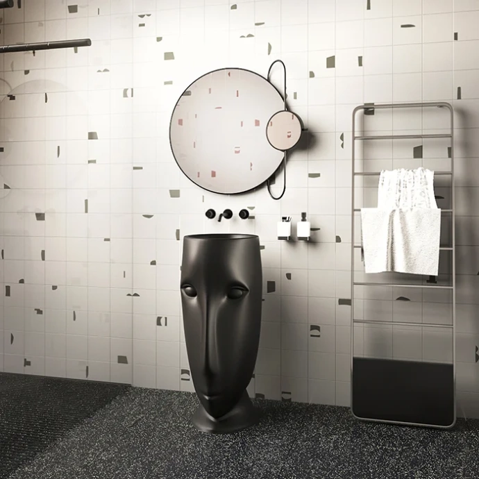 Раковина Kerasan Artwork Moloсo 474031 45 см, черная матовая - 2