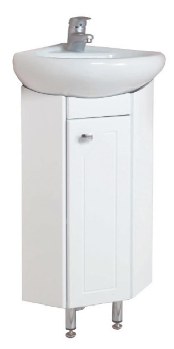 Тумба под раковину Onika Малютка 33 угловая, белый  103301 - 0