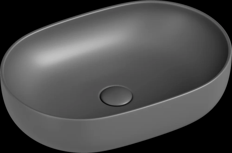 Раковина накладная Ceramica Nova Element 60х41.5 серая CN6047MH - 0