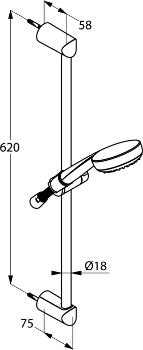 Душевой комплект Kludi Pure&Easy 376850565 - 6