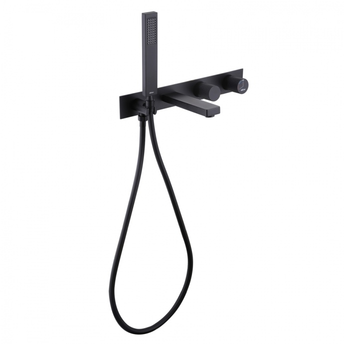 Смеситель для ванны Abber Rund черный матовый AF8730B - 1