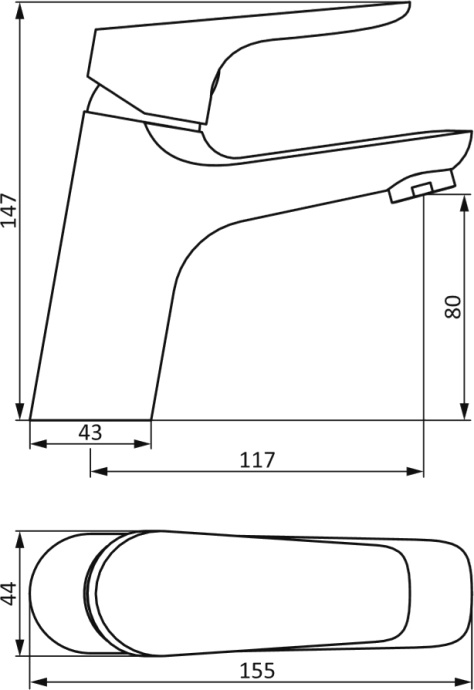 Смеситель для раковины STWORKI by Damixa Дублин HFDB02100 хром - 6