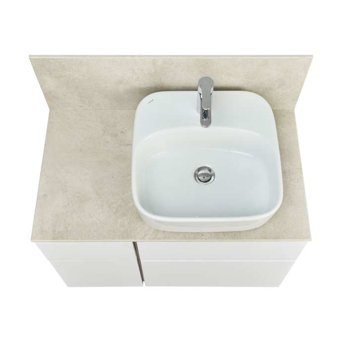 Столешница под раковину Aquaton Мишель керамогранит 80 бежевый 1A277203MIX40 - 1