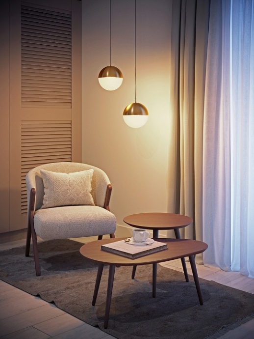 Трековый светодиодный светильник Arlight LGD-Emisfero-Track-Hang-4TR-R150-11W Warm3000 035940 - 1