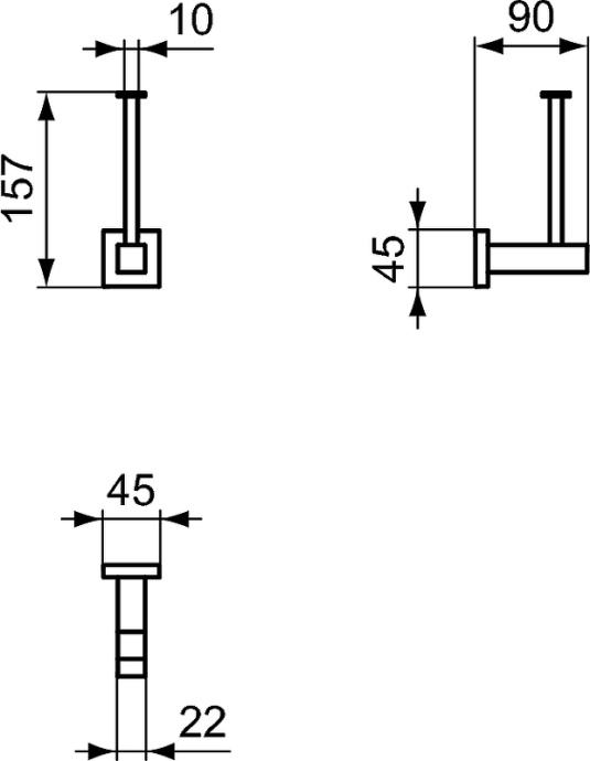 Держатель запасного рулона Ideal Standard IOM хром  E2199AA - 2