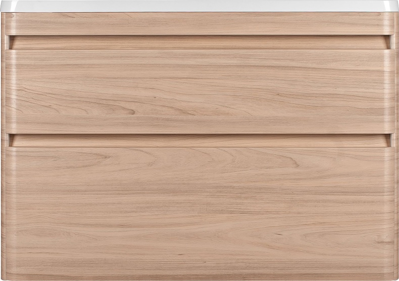 Тумба для комплекта Style Line Атлантика 100 Люкс Plus, подвесная, ясень перламутр ЛС-00000686 - 3