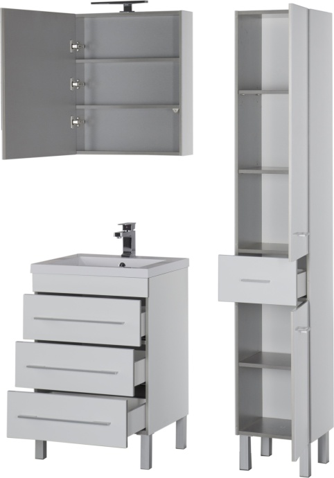 Тумба для комплекта Aquanet Верона 58 белая 178253 - 19