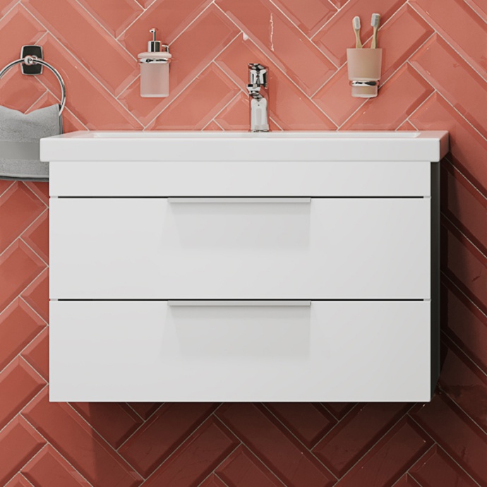 Мебель для ванной STWORKI Копенгаген 80 белая 467188 - 2