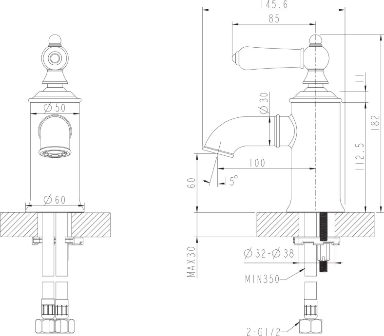 Смеситель Bravat Art F175109U для раковины - 1