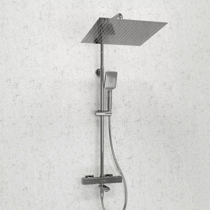 Душевая система WasserKraft 40 с термостатом хром A199.119.126.010.CH Thermo - 1