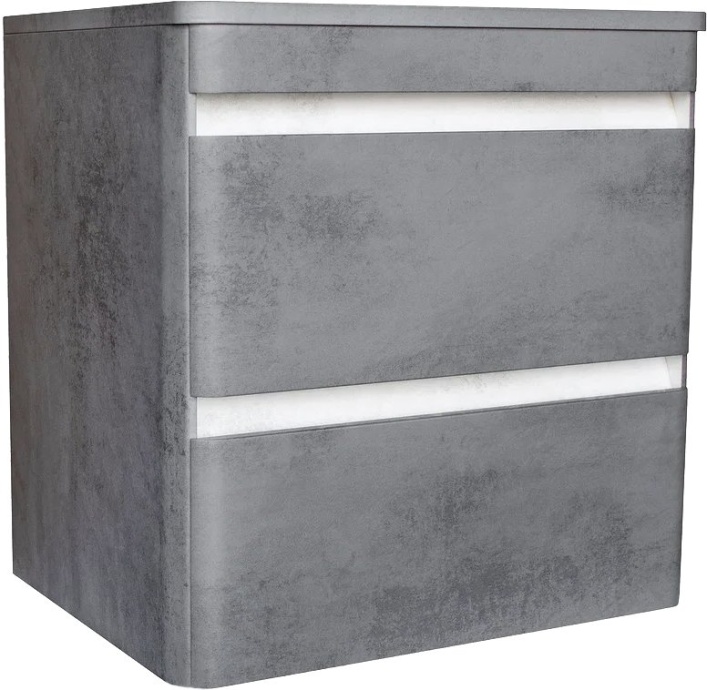 Тумба для комплекта Style Line Атлантика 60 Люкс Plus, подвесная, бетон темный СС-00002279 - 1