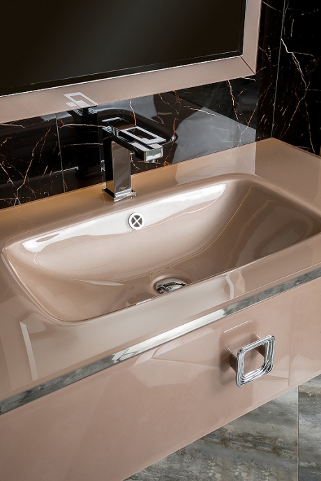 Тумба под раковину Armadi Art Lucido 100 розовый 770-100-Rose - 6