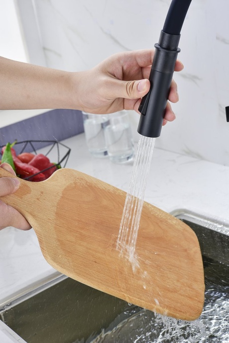 Смеситель для кухни Paulmark Halt темно - серый матовый Ha214021-401 - 10