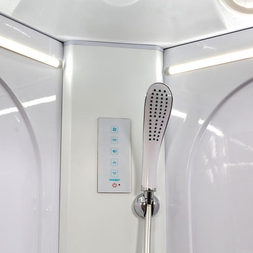 Душевая кабина Deto L 120х80 с подсветкой, хром  L520RLED - 6