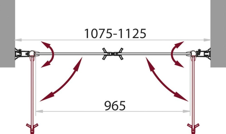 Душевая дверь в нишу BelBagno Sela B 2 110 Ch Cr SELA-B-2-110-Ch-Cr - 3