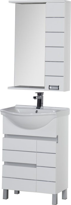 Мебель для ванной Aquanet Доминика 60 белая - 2
