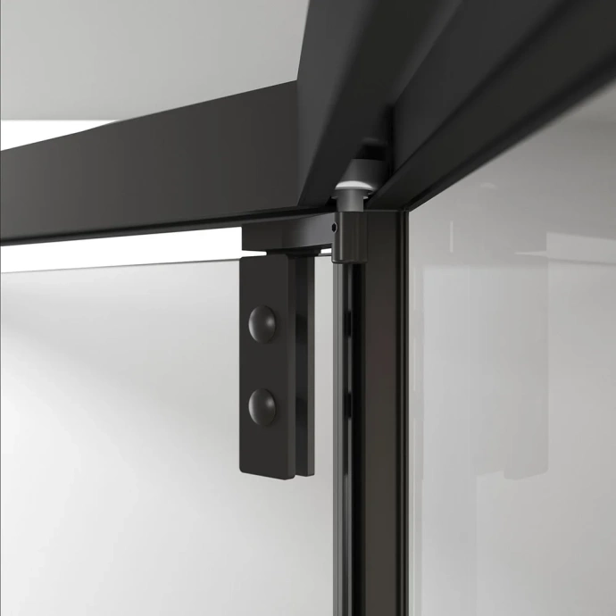 Душевой уголок Vincea Show 100x100 профиль черный стекло прозрачное VSP1-4SH100CLB - 2