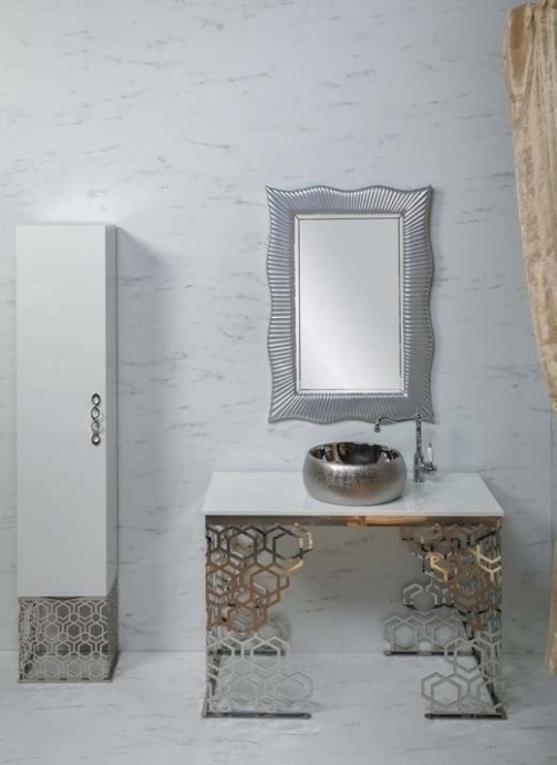 Консоль под раковину Armadi Art Aura 110 хром  891-CR - 5