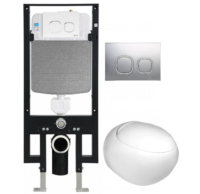 Комплект Weltwasser AMBERG 497 + JECKENBACH 004 GL-WT + AMBERG RD-MT CR  10000006625 - 0