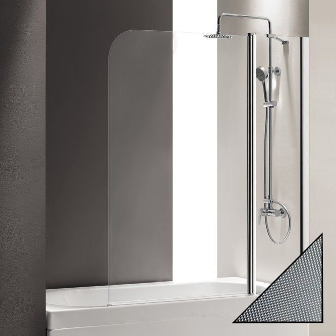 Шторка на ванну Cezares Eco O-V-11-120/140-P-Cr-R стекло punto ECO-O-V-11-120/140-P-Cr-R - 0