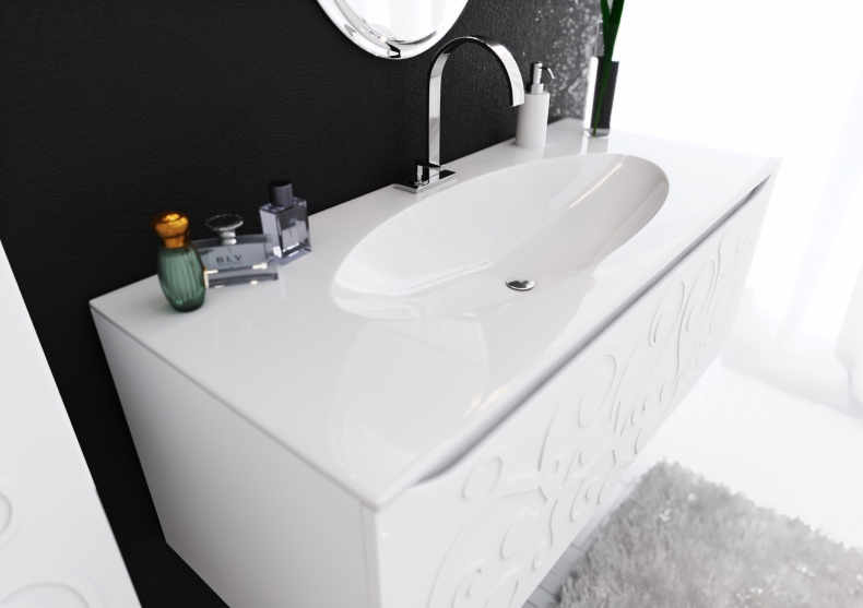 Мебельная раковина Clarberg Элеганс 1200 El.12.04.D - 1