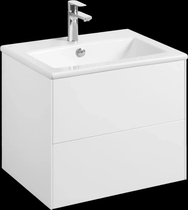 Тумба с раковиной Aquaton Сохо 60 белый глянец 1A2580K2AJ010 - 0