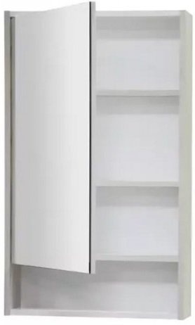 Зеркало-шкаф Aquaton Рико 50 белый-светлое дерево 1A212302RIB90 - 1