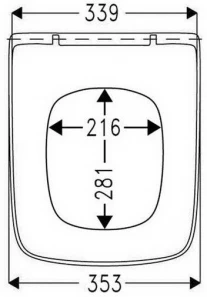 Крышка-сиденье Haro Dante 534526 ( для Roca Gap ) - 1