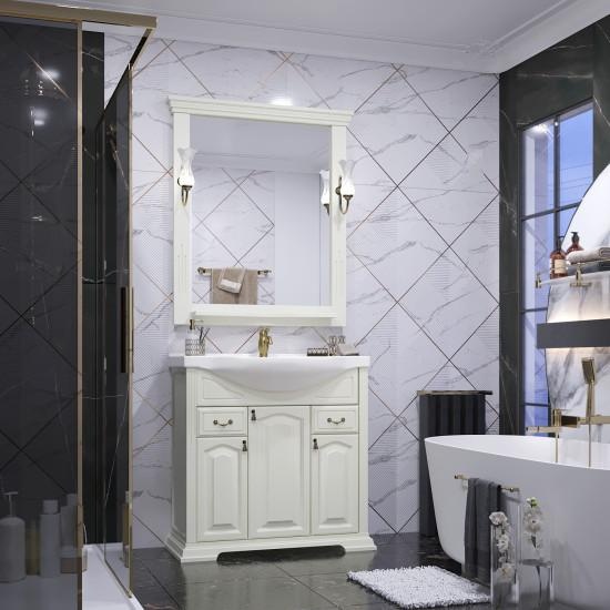 Тумба с раковиной Opadiris Риспекто 85 бежевый матовый - 4